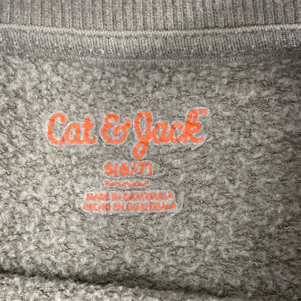 Classic Green Camo Crewneck Sweater - kids Cat & Jack size s6/7 - Picture 2 of 15